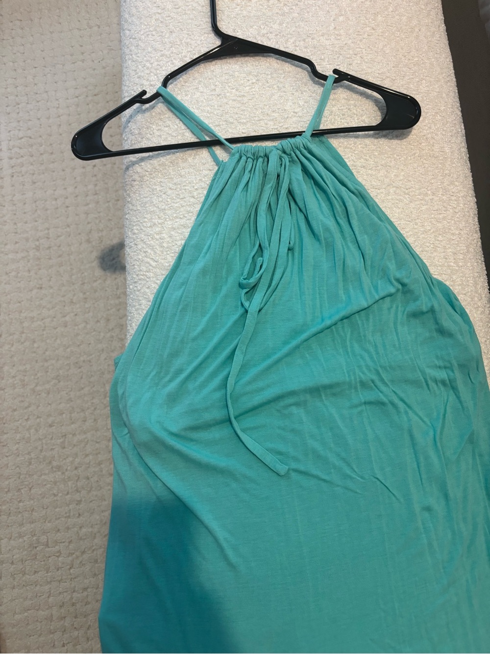 New York & Company Turquoise Halter-Style Camisole